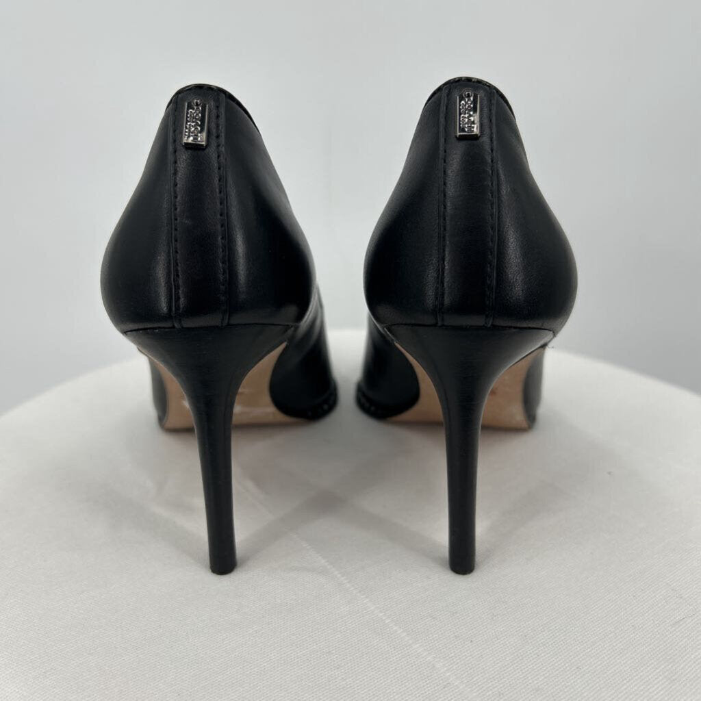 women Coach Samantha Pointed Toe Pumps Black Shoes 5