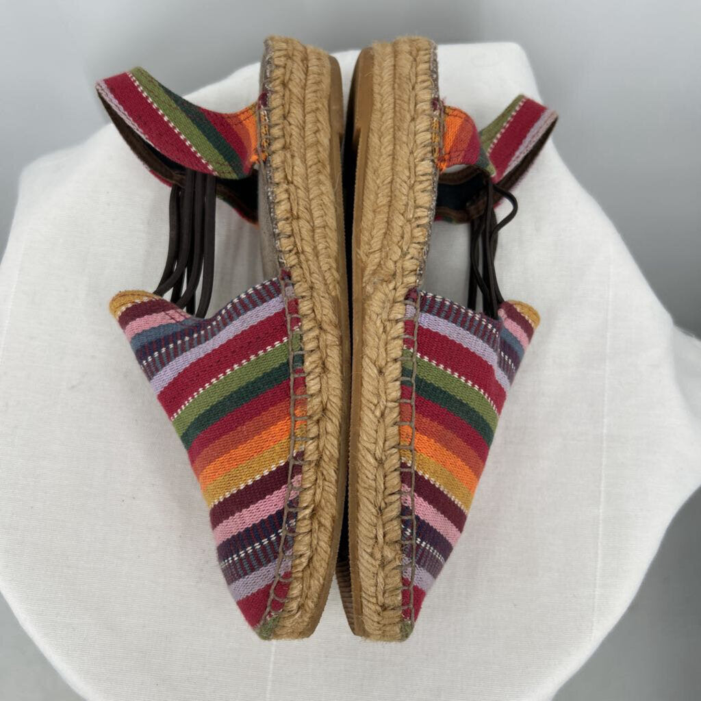 women Toni Pons Norma Striped Espedrille Multi Shoes 39/8.5