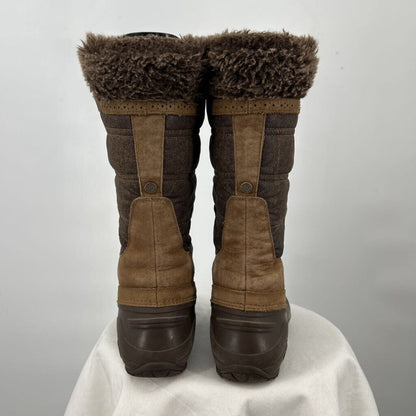 women The North Face Shellista II Tall Winter Boots Brown Shoes 8.5