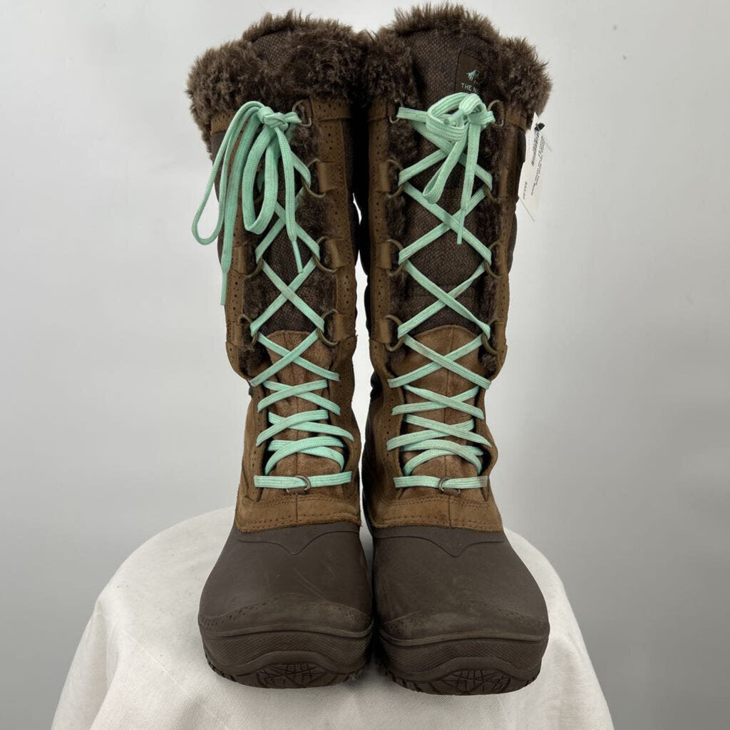women The North Face Shellista II Tall Winter Boots Brown Shoes 8.5