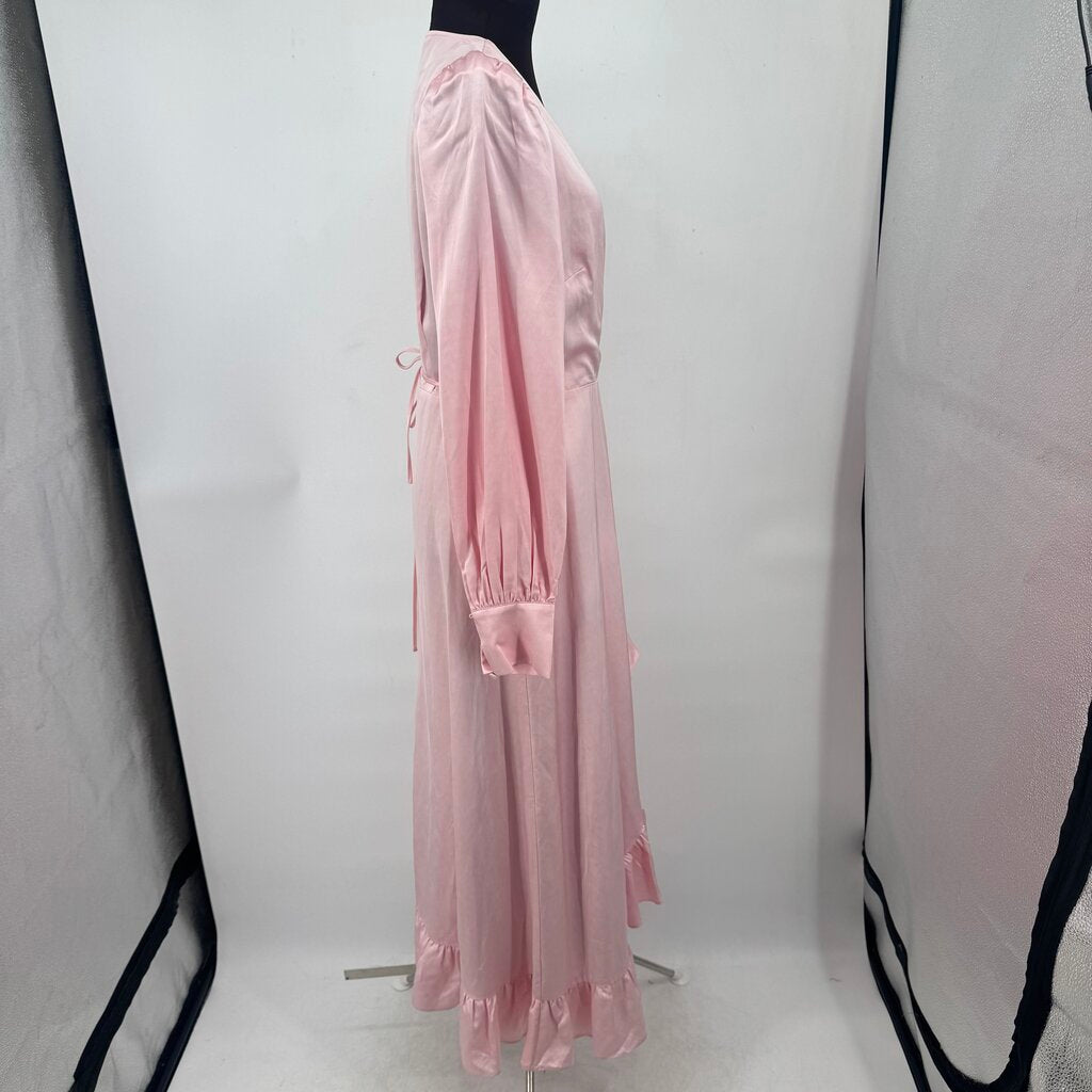 women & Other Stories Ruffled Wrap Pink Dress M