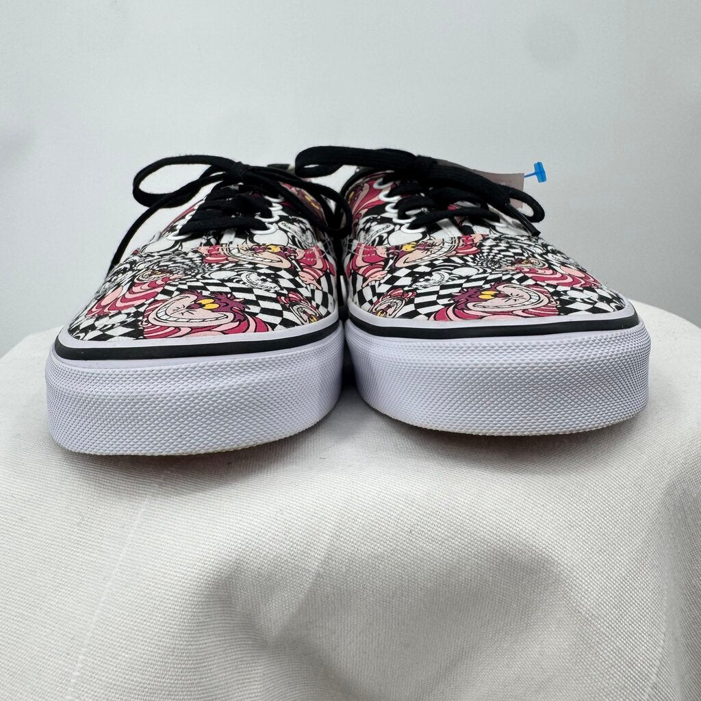 men Vans x Disney NWOT Alice in Wonderland Cheshire Cat Sneakers Pink Black White Shoes 10