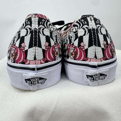 men Vans x Disney NWOT Alice in Wonderland Cheshire Cat Sneakers Pink Black White Shoes 10