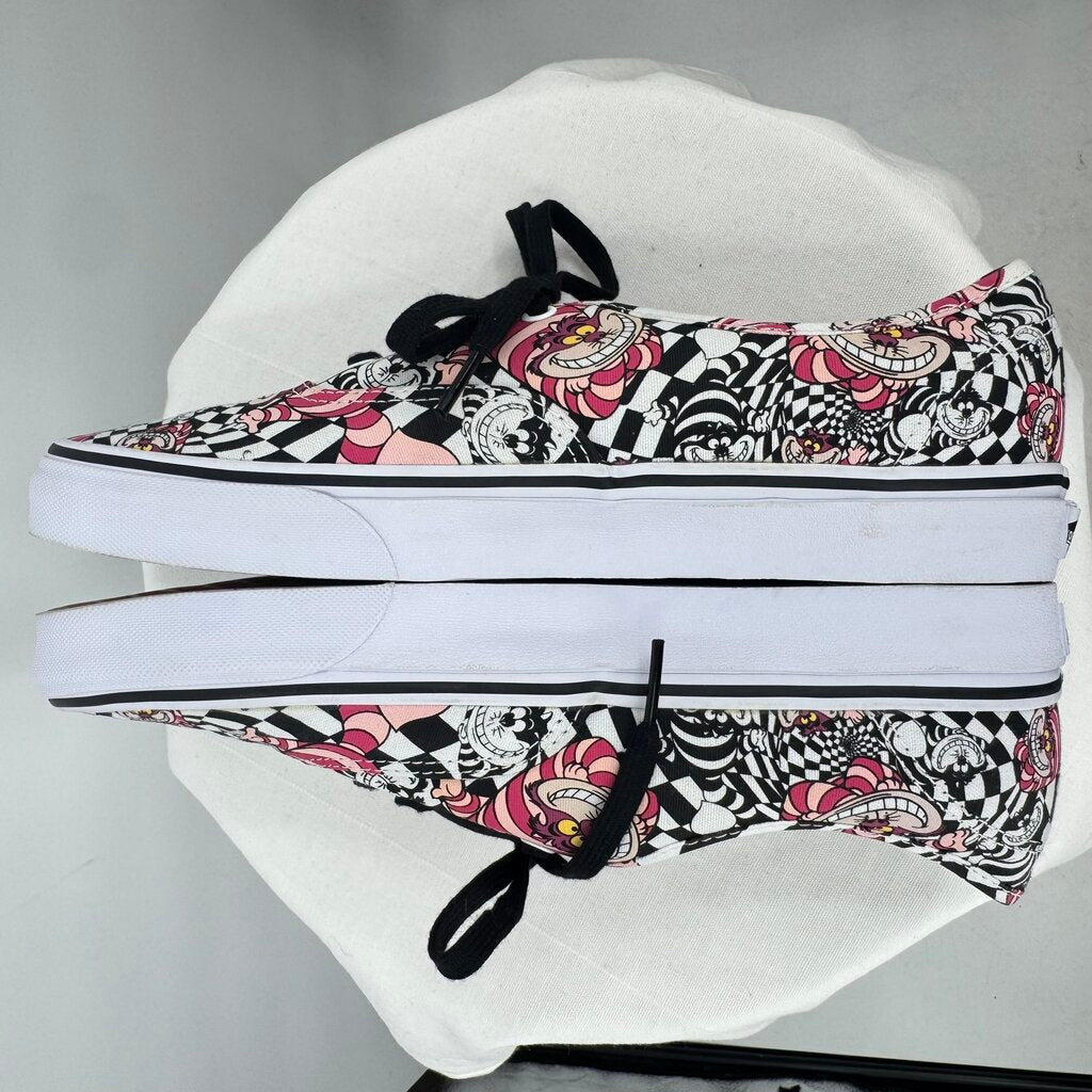 men Vans x Disney NWOT Alice in Wonderland Cheshire Cat Sneakers Pink Black White Shoes 10