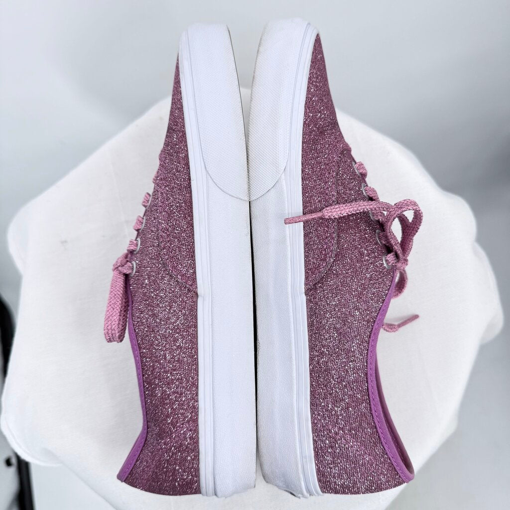 unisex Vans Glitter Lace Up Sneakers Fuschia Shoes M9.5/W11