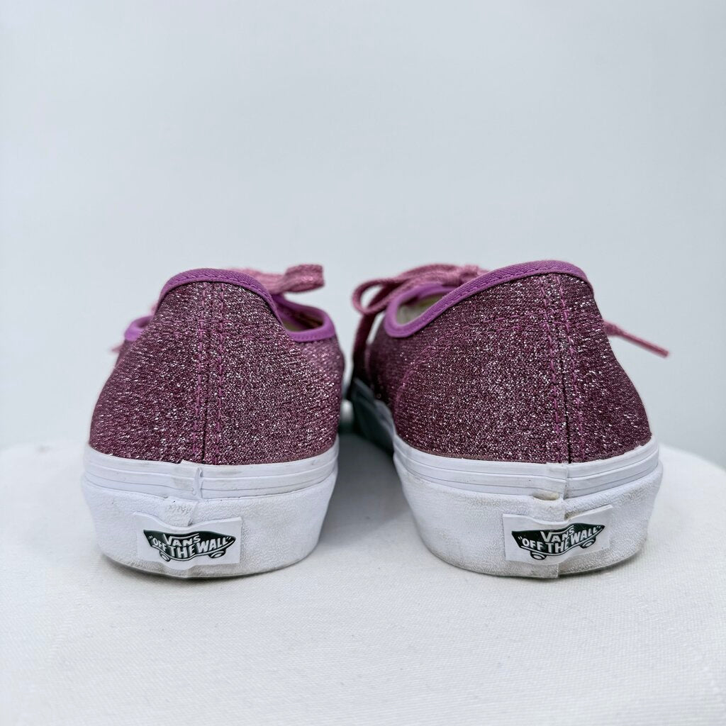 unisex Vans Glitter Lace Up Sneakers Fuschia Shoes M9.5/W11