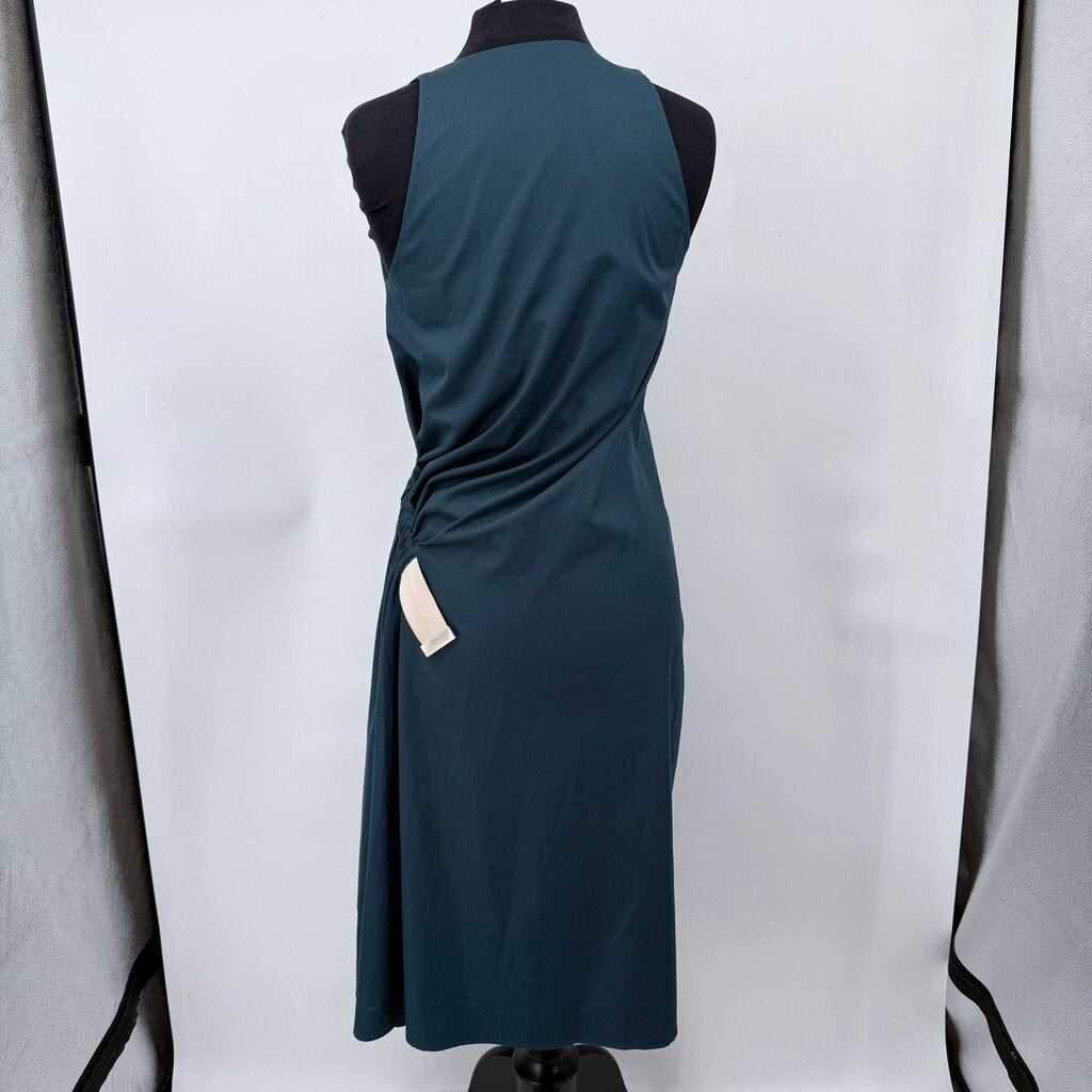 women Acne Studios 2016 Chen Pop Wrap Teal Dress FR 36/US 4