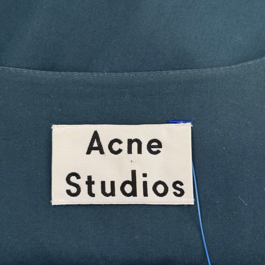 women Acne Studios 2016 Chen Pop Wrap Teal Dress FR 36/US 4