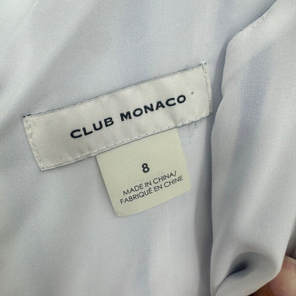 women Club Monaco Striped Sundress White and Blue Dress 8