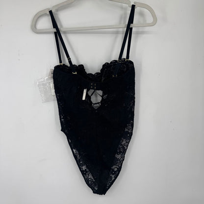 women Anthropologie NWT Lace Bodysuit Black Intimates/Sleepwear S