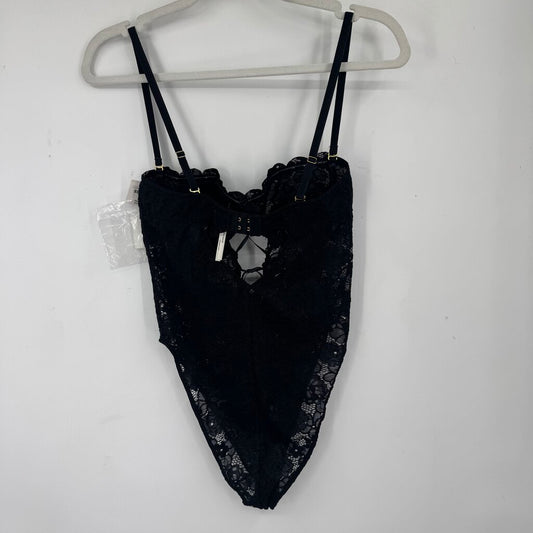 women Anthropologie NWT Lace Bodysuit Black Intimates/Sleepwear S