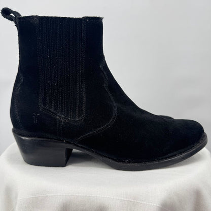 women Frye Diana Suede Chelsea Boots Black Shoes 8