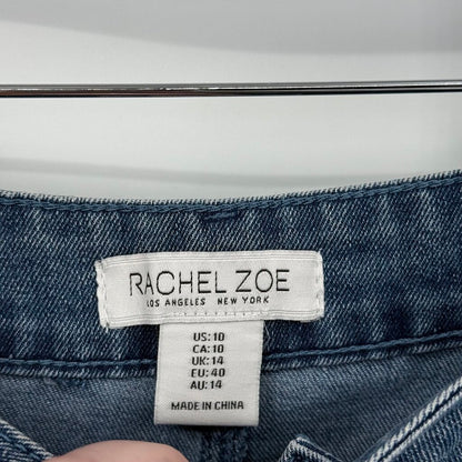 women Rachel Zoe Denim Midi Blue Skirt 10