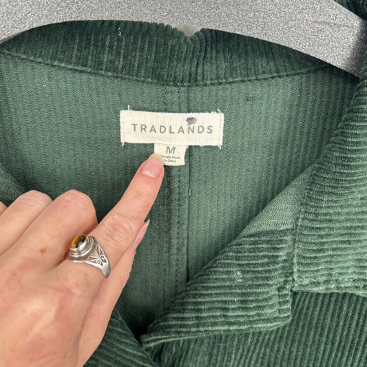 women Tradlands Corduroy Forest Green Jacket M