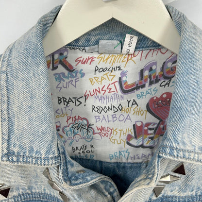 women LA Gear Acid Wash Denim Set Blue Vintage XS