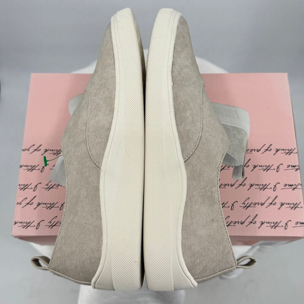 women Kensie NWT Salia Canvas Sneaker Beige Shoes 8.8