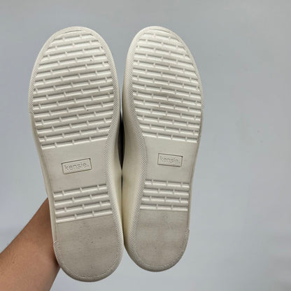 women Kensie NWT Salia Canvas Sneaker Beige Shoes 8.8