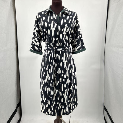 women Lysse NWT Rubia Abstract Print Black and White Dress M