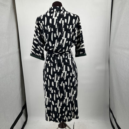 women Lysse NWT Rubia Abstract Print Black and White Dress M