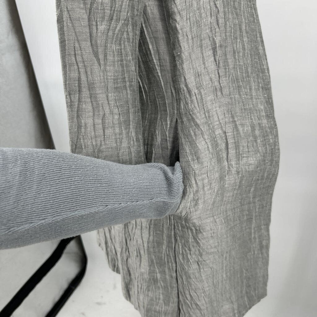 women Eileen Fisher Linen Blend Gray Jacket XS