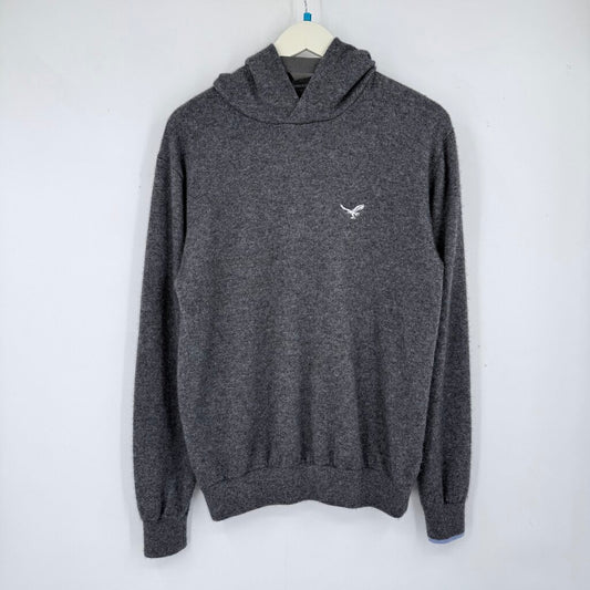 men Grayson MSRP $320 Koko Hoodie Dark Gray Heather Sweater L