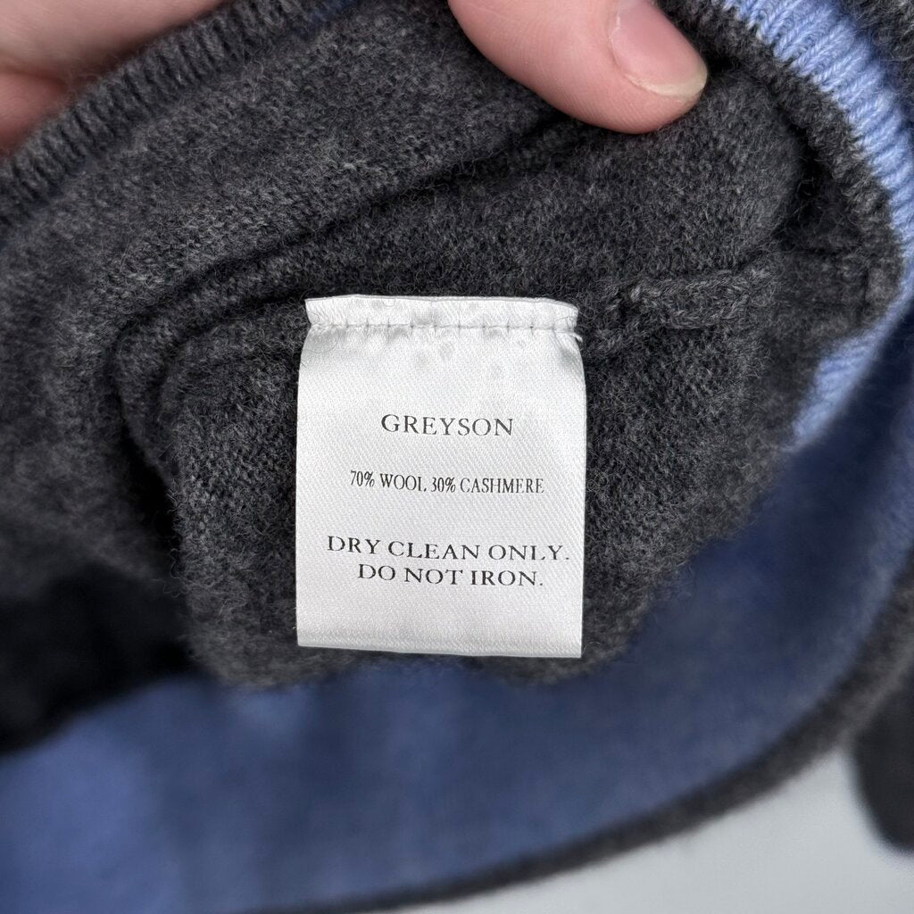 men Grayson MSRP $320 Koko Hoodie Dark Gray Heather Sweater L