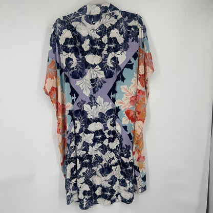 women Maeve - Anthro Floral Shirt Dress Multi Dress S