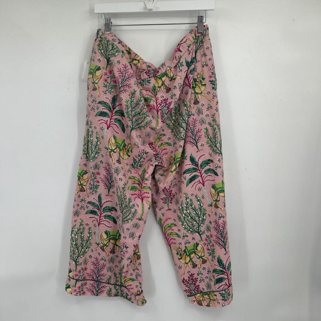 women Printfresh Camel's Courtyard Cami and Cropped Pant PJ Set Rose Intimates/Sleepwear XL