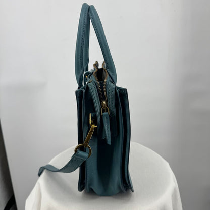 women Fossil NWOT Ryder Satchel Turquoise Purse 10" x 12" x 5"