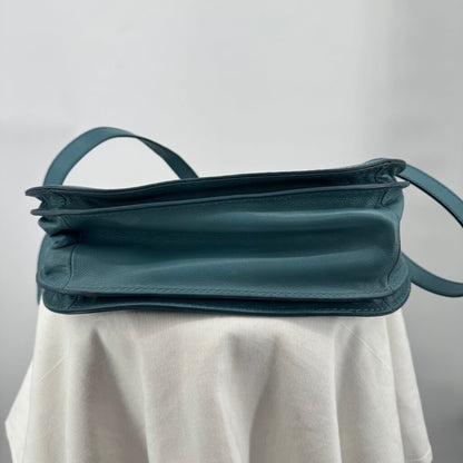 women Fossil NWOT Ryder Satchel Turquoise Purse 10" x 12" x 5"