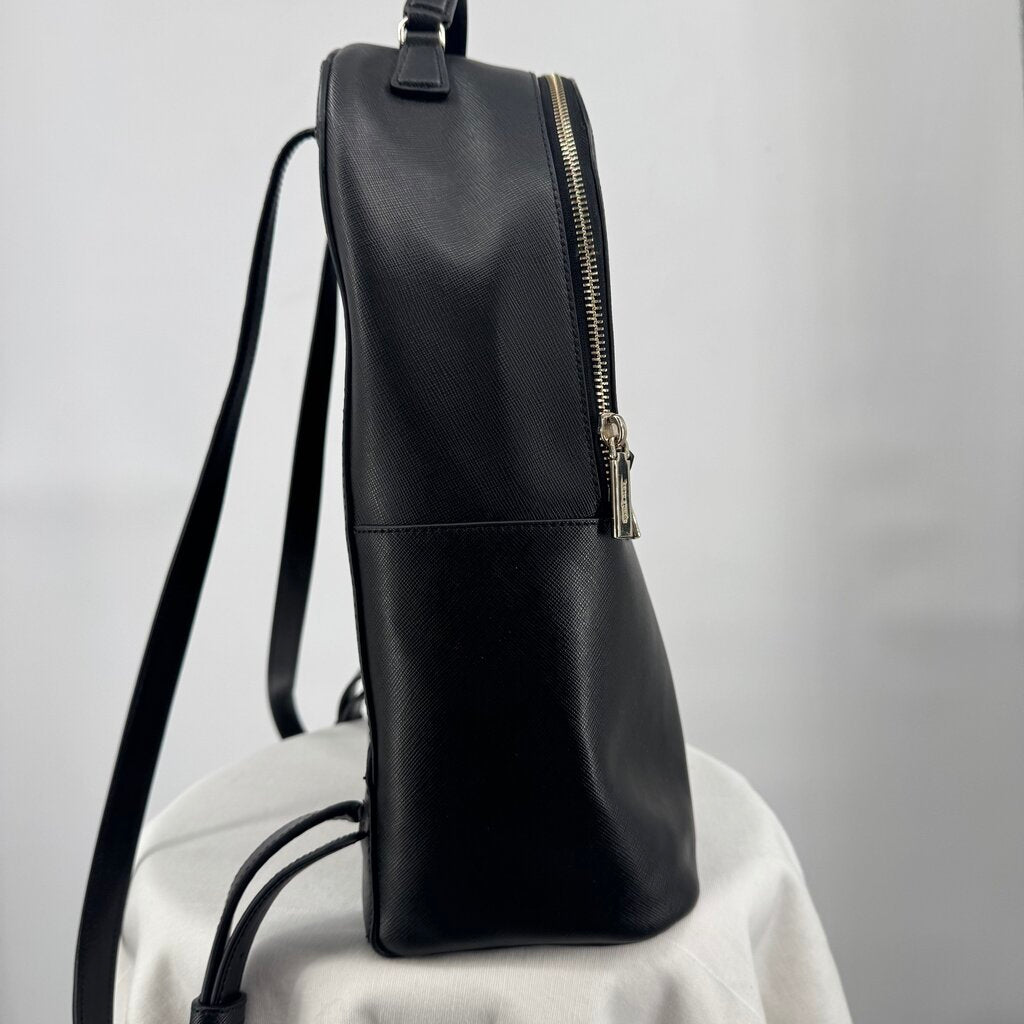 women Kate Spade Perry Large Backpack Black Purse 14" x 11" 5"