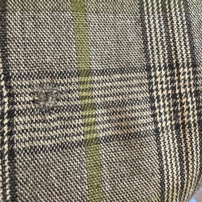 women Burberry Vintage Nova Check Cropped Trousers Sage Olive Pants 8