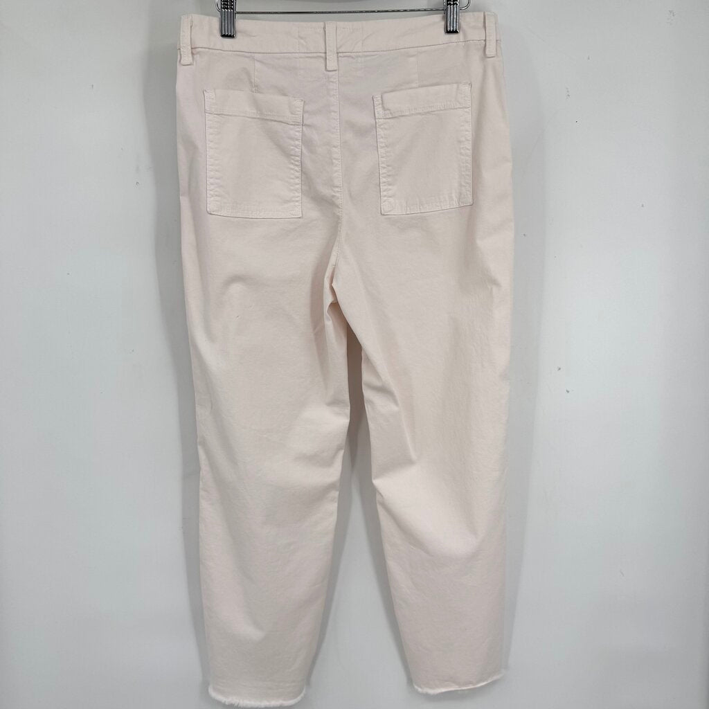 women Frank & Eileen Blackstone Crop Utility Pale Pink Pants 8