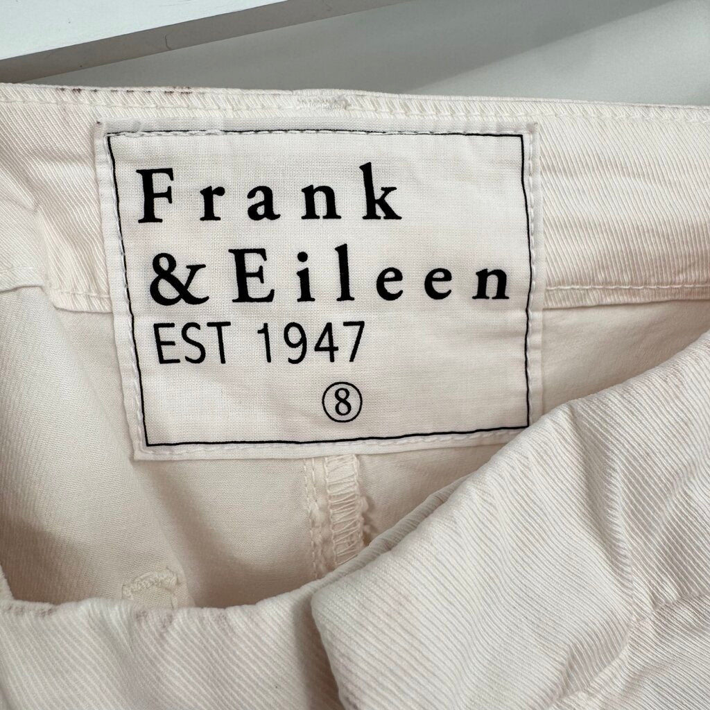 women Frank & Eileen Blackstone Crop Utility Pale Pink Pants 8