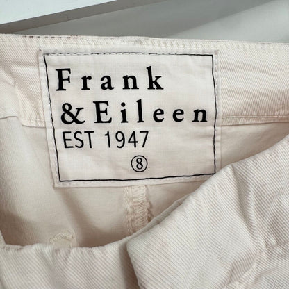 women Frank & Eileen Blackstone Crop Utility Pale Pink Pants 8
