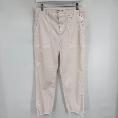 women Frank & Eileen Blackstone Crop Utility Pale Pink Pants 8