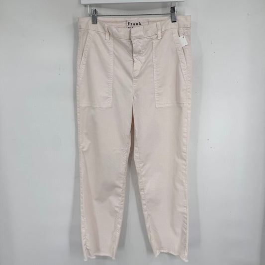 women Frank & Eileen Blackstone Crop Utility Pale Pink Pants 8