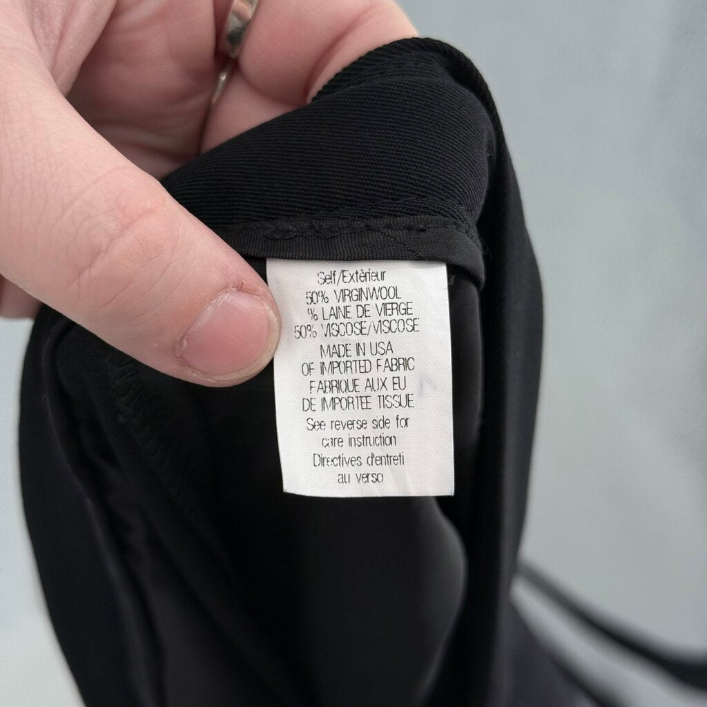 women Theory NWT Jeldra Wool Blend Trousers MSRP $328 Black Pants 12