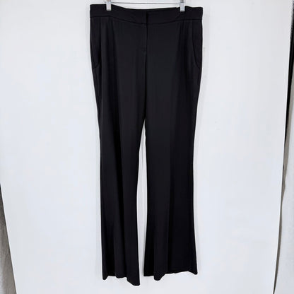 women Theory NWT Jeldra Wool Blend Trousers MSRP $328 Black Pants 12