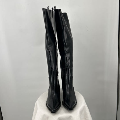 women Wild Pair Luela Over-The-Knee Western Boots Black Shoes 12