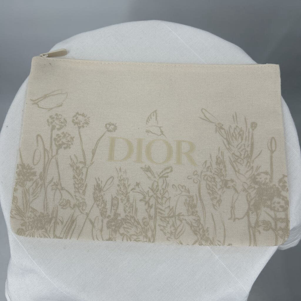 women Dior Beauty Pouch Cream Purse