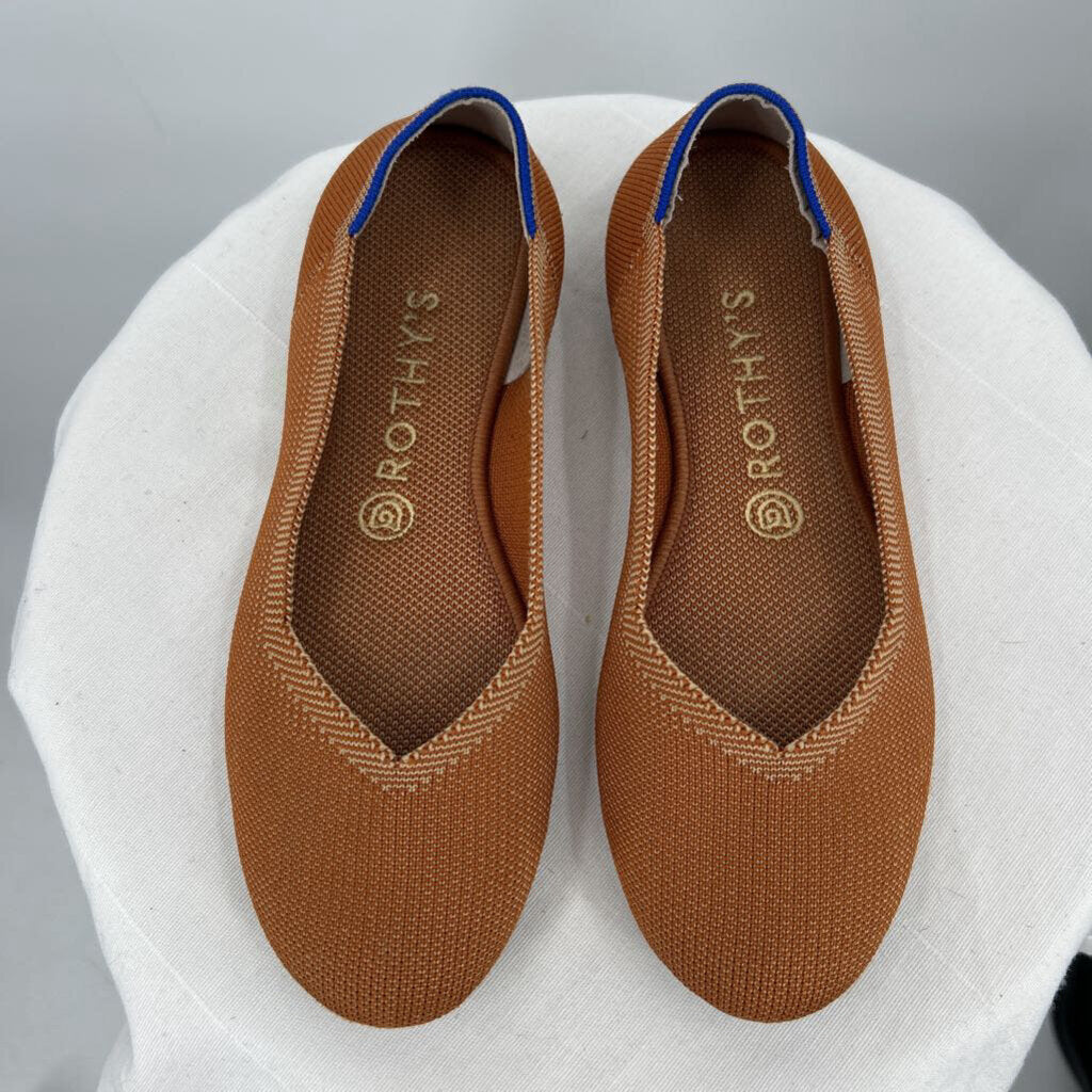 women Rothy's The Flat Fawn Brown Shoes 6