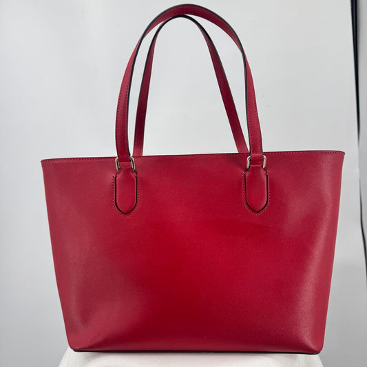 women Kate Spade Laurel Way Medium Dally Tote Red Purse 16.5" x 10" x 5.25"
