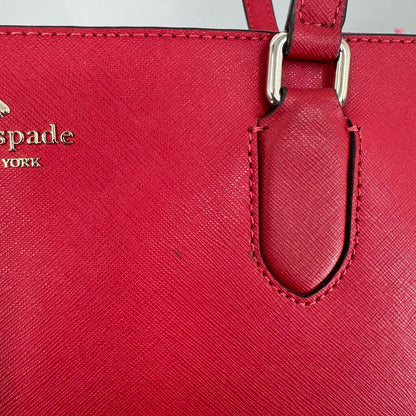 women Kate Spade Laurel Way Medium Dally Tote Red Purse 16.5" x 10" x 5.25"