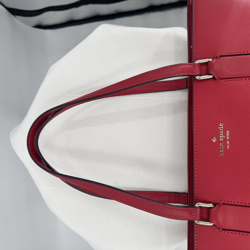 women Kate Spade Laurel Way Medium Dally Tote Red Purse 16.5" x 10" x 5.25"