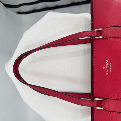 women Kate Spade Laurel Way Medium Dally Tote Red Purse 16.5" x 10" x 5.25"