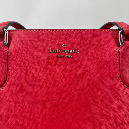 women Kate Spade Laurel Way Medium Dally Tote Red Purse 16.5" x 10" x 5.25"