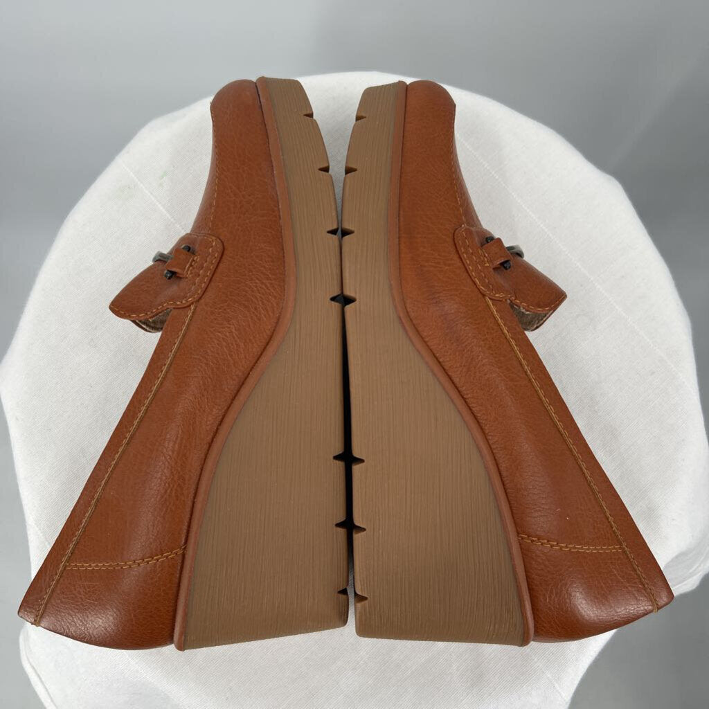 women Naturalizer Achieve Wedge Loafers Cognac Shoes 7
