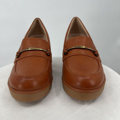 women Naturalizer Achieve Wedge Loafers Cognac Shoes 7