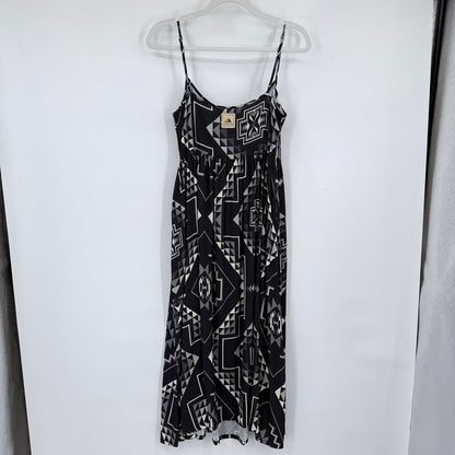 women Pendleton NWT Geometric Print Black/Gray Dress XS